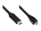 Cable Alcasa Gc-M0125 Usb 5 M Usb 2.0 Usb C Micro-Usb B Negro