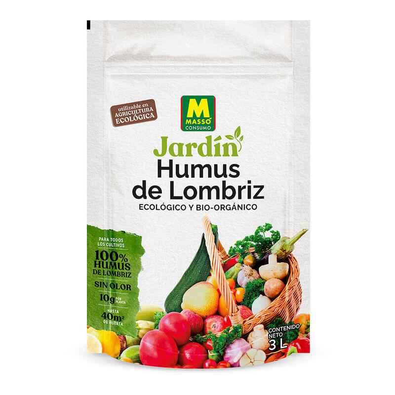 Abono Humus 100% De Lombriz Eco 3l Massó