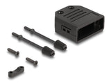 Delock 67026 Carcasa D-Sub Para 9 Pines Macho / Hembra; Carcasa De Plástico Con Descarga De Tracción Negro