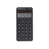 Maul Calculadora Eco Md 2  Calculadora Solar Con 10 Dígitos Y 5 Funciones  Diseño Smartphone Para Un Manejo Fácil  Calculadora De Bolsillo De Plástico 80% Reciclado  Ángel Azul  Negro