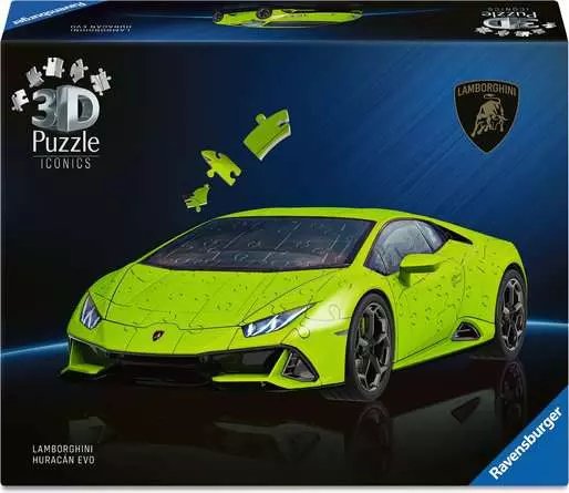 Puzzle 3d 158 Elementów Samochód Lamborghini Huracan Evo Verde