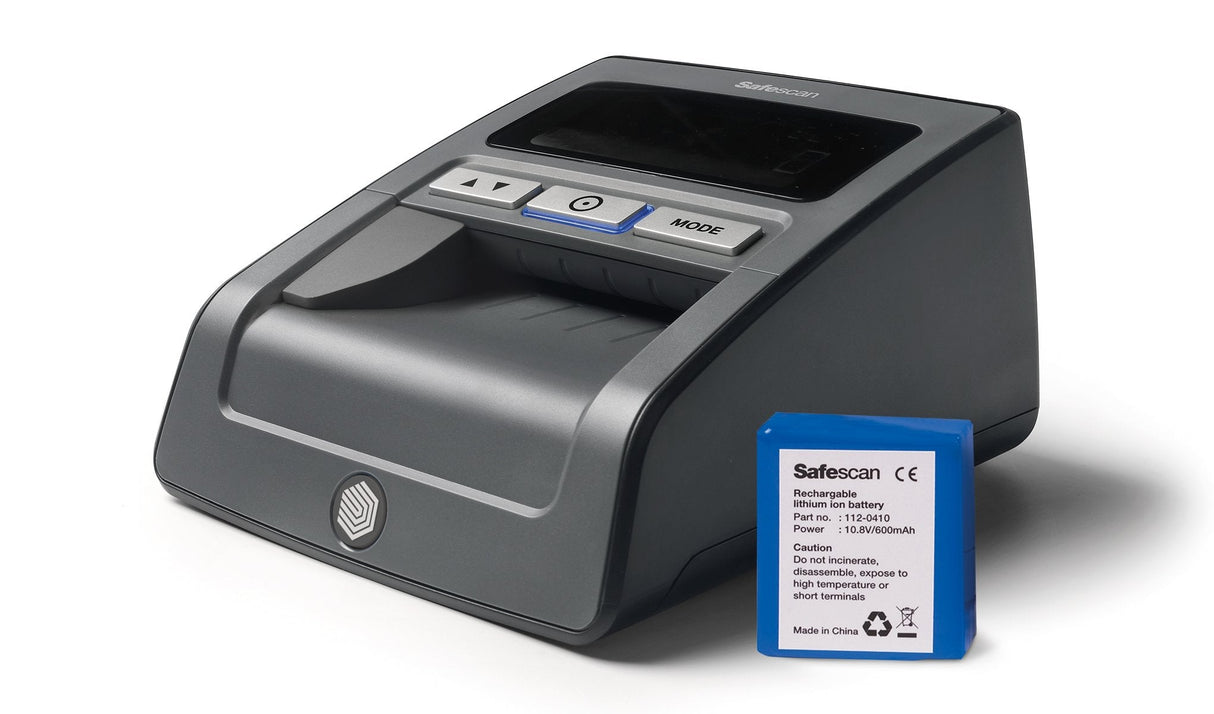Safescan 185-S, Detector De Billetes Falsos Automático, Detección 7 Puntos Para 8 Divisas, Bce Testado, Puerto Usb + Sd Para Actualizaciones, Negro