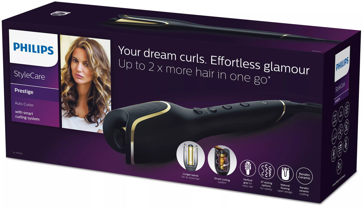 EAN 8710103813378 - Philips StyleCare BHB876/00 Utensilio de peinado Rizador de pelo automático Caliente Negro 2 m imagen 3