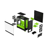 Caja Pc Fractal Design  Pop Air Rgb Green Core Tg Clear Tint