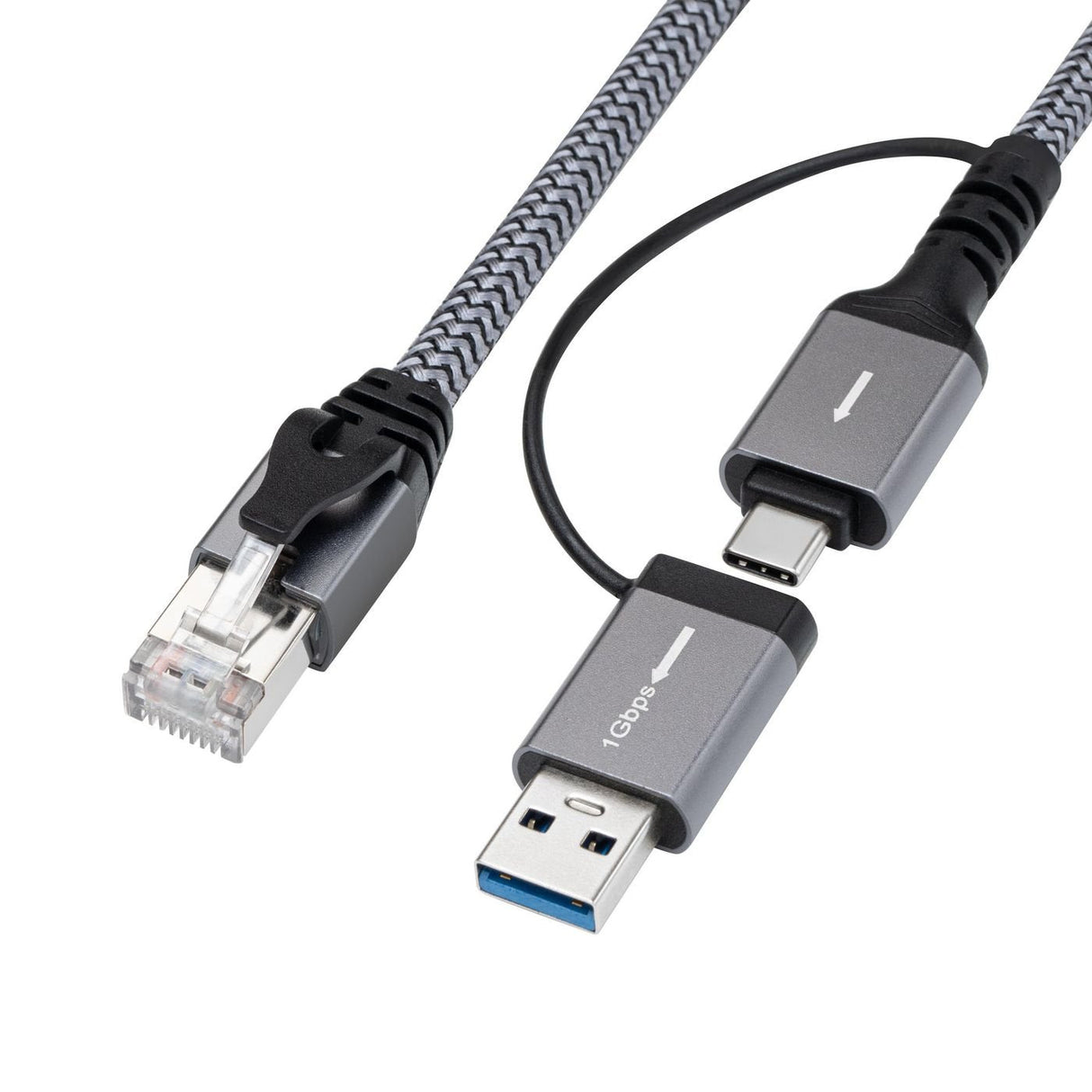 Cat6 Ftp To Usb A-C Adapter  Cable, 2 Meter