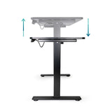 Tooq Origami Mesa De Escritorio Electrica Ajustable En Altura 730-1180mm - Motor Dc 100-240v - Tablero De Mdf 18mm -