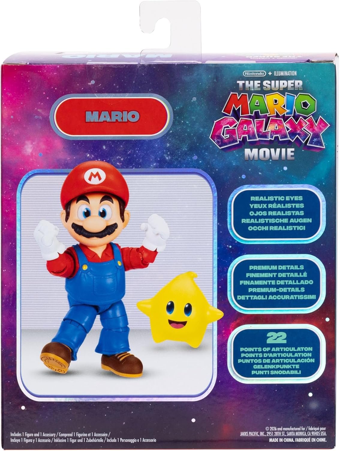 Figura Mario Super Mario Galaxy Movie 13cm