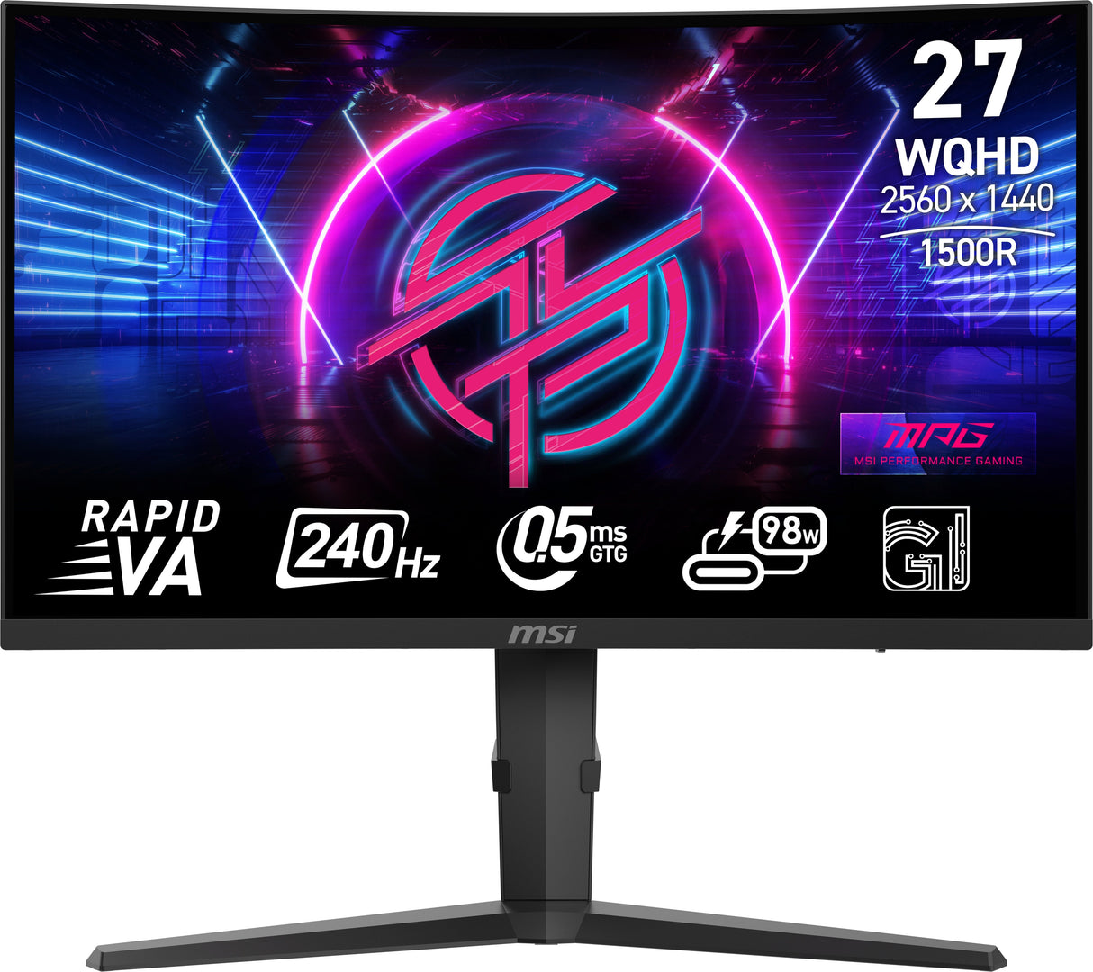27"(68.6cm)Tft Msi Mpg 275cqrxfde Gaming 9s6-3cd04h-036
