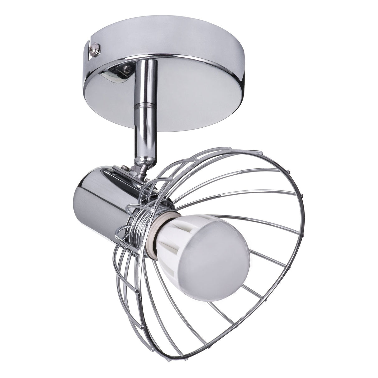 Activejet Gizel Aplique De Techo Simple Cromo E14 Foco Para Salón