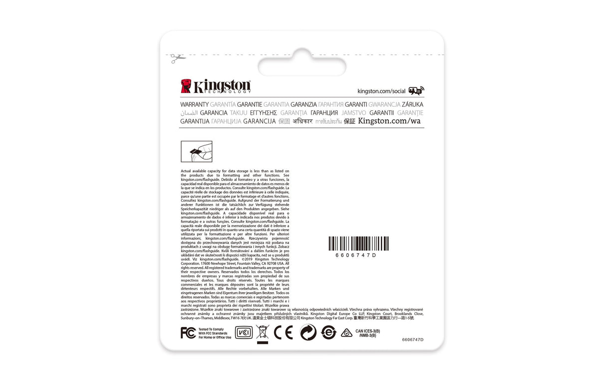 EAN 0740617290035 - Kingston Technology High Endurance 32 GB MicroSD UHS-I Clase 10 imagen 3