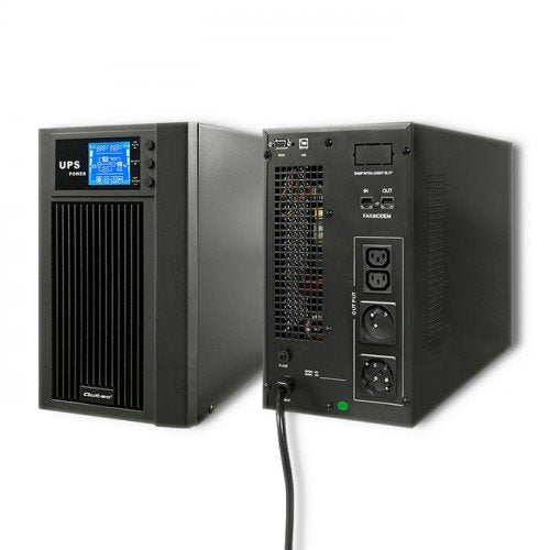 Qoltec 53043 Uninterruptible Power Supply On-Line 3kva 2.4kw Lcd Usb