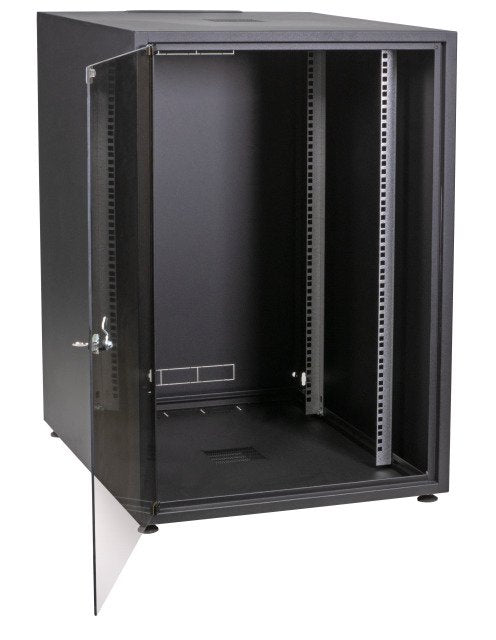 Netzwerkschrank Office 12he 600x600mm Ral9005 (Speditionsversand)