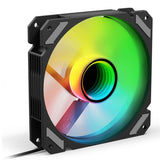 Ventilador Pc Sharkoon Shark Mirror Rgb Pwm Reverse Negro, 120 Mm 4044951042463