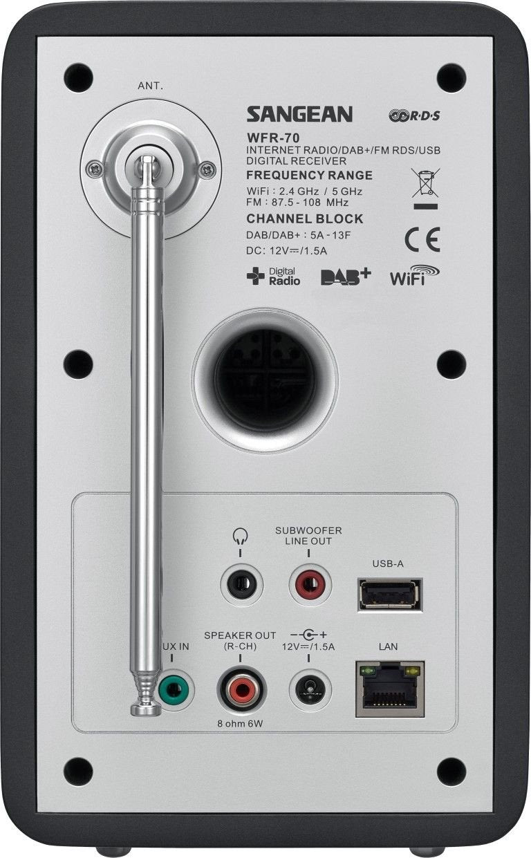Radio Digital Sangean Wfr-70 Gris Oscuro Fm-Rds