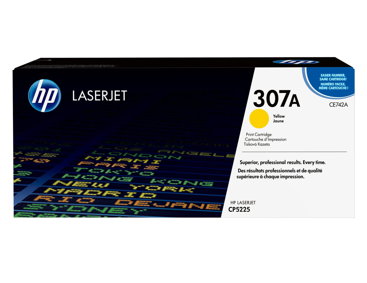 EAN 0884420306207 - HP 307A Yellow Original LaserJet Toner Cartridge cartucho de tóner 1 pieza(s) imagen 1