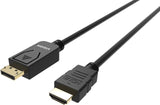 Vision Tc 1mdphdmi/Bl Adaptador De Cable De Vídeo 1 M Displayport Hdmi Tipo A [Estándar] Negro