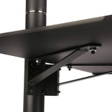 Techly Ica-Tr20 Soporte De Pie Para Pantalla Plana 94 Cm (37") Soporte De Suelo Con Ruedas Para Pantalla Plana Negro