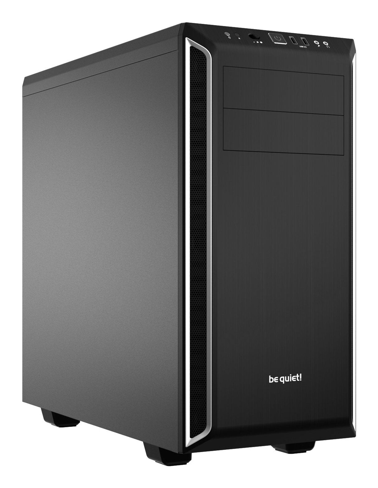 Caja Pc Be Quiet! Torre Atx Pure Base 600 Black/Silver 2 Ventiladores/Insonorizada Bg022