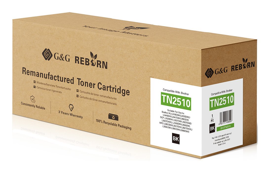 G&G Reborn Toner Compatible Con Brother Tn2510xl