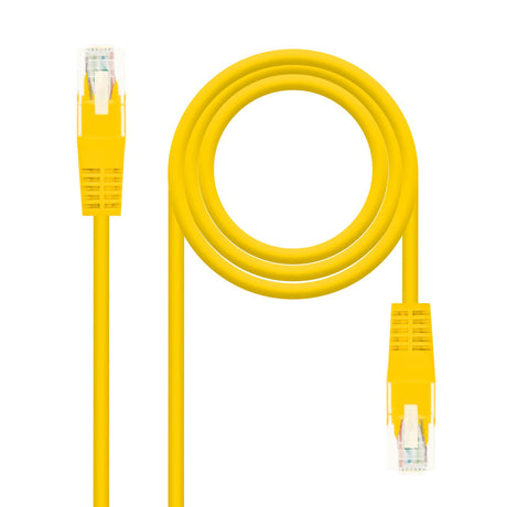 EAN 8433281003453 - Nanocable 10.20.0101-Y cable de red Amarillo 1 m Cat5e U/UTP (UTP) imagen 1