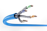 Cable De Instalación U-Ftp Cat 6a, 500 Mhz Eca (En 50575), Awg 23/1, Caja De Cartón De 100 M, Sx, Azul