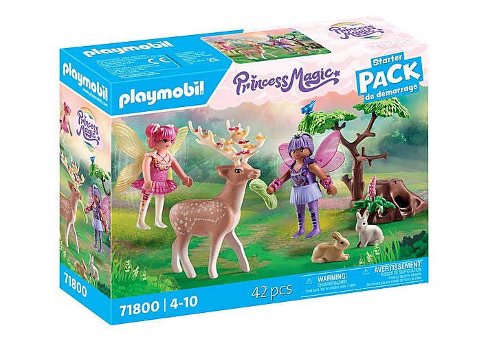 Playmobil Starter Pack Hadas Con Animales Del Bosque 71800