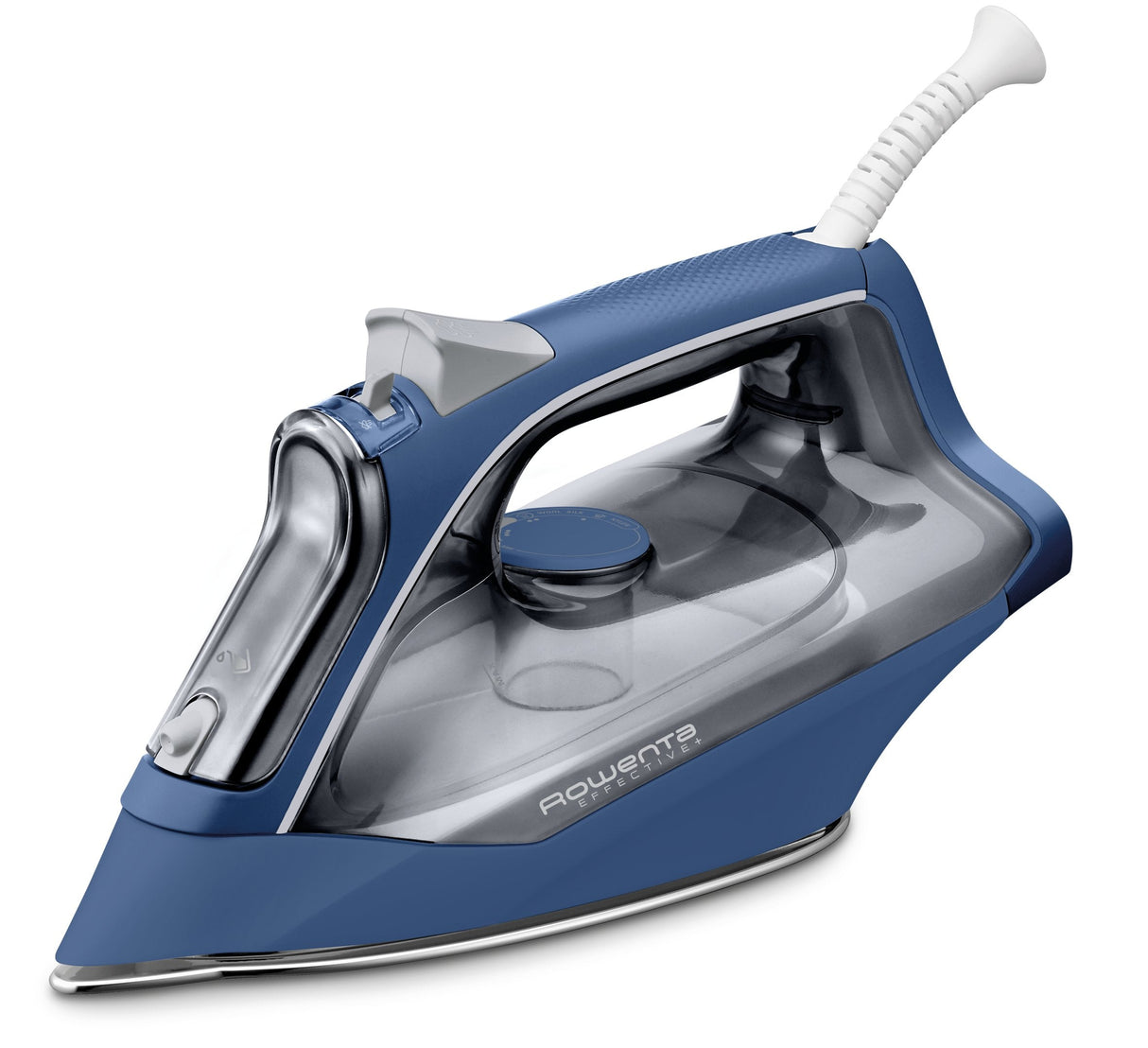 Plancha De Vapor Rowenta Dx1636d1 Suela De Microsteam 300 2400w Golpe De Vapor 120gr/Min Antigoteo Color Azul