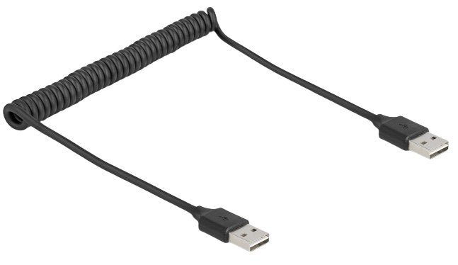 Cable Delock 90124 Usb 2.0 0,8 M Usb A Negro