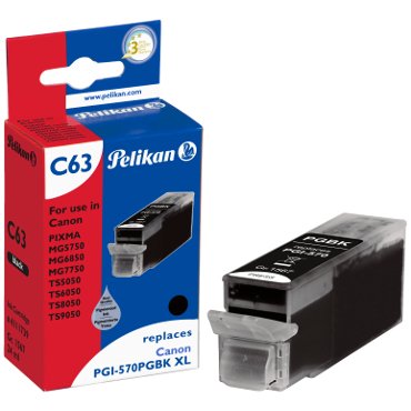 Cartucho Pelikan Canon C63 Pgi570pgnegro Xl Negro Compatible