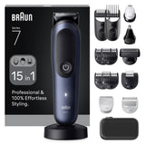 Braun Aio7580 All-In-One Series 7 Hair Trimmer, Blue Black