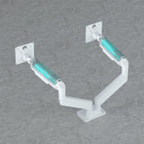 Gembird Desk Mounted Adjustable Double Monitor Arm 17-32" White