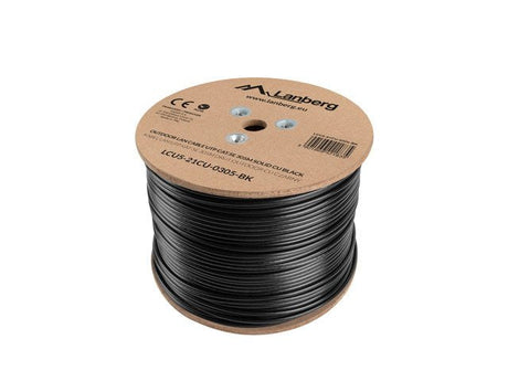 EAN 5901969421828 - Lanberg LCU5-21CU-0305-BK cable de red Negro 305 m Cat5e U/UTP (UTP) imagen 1