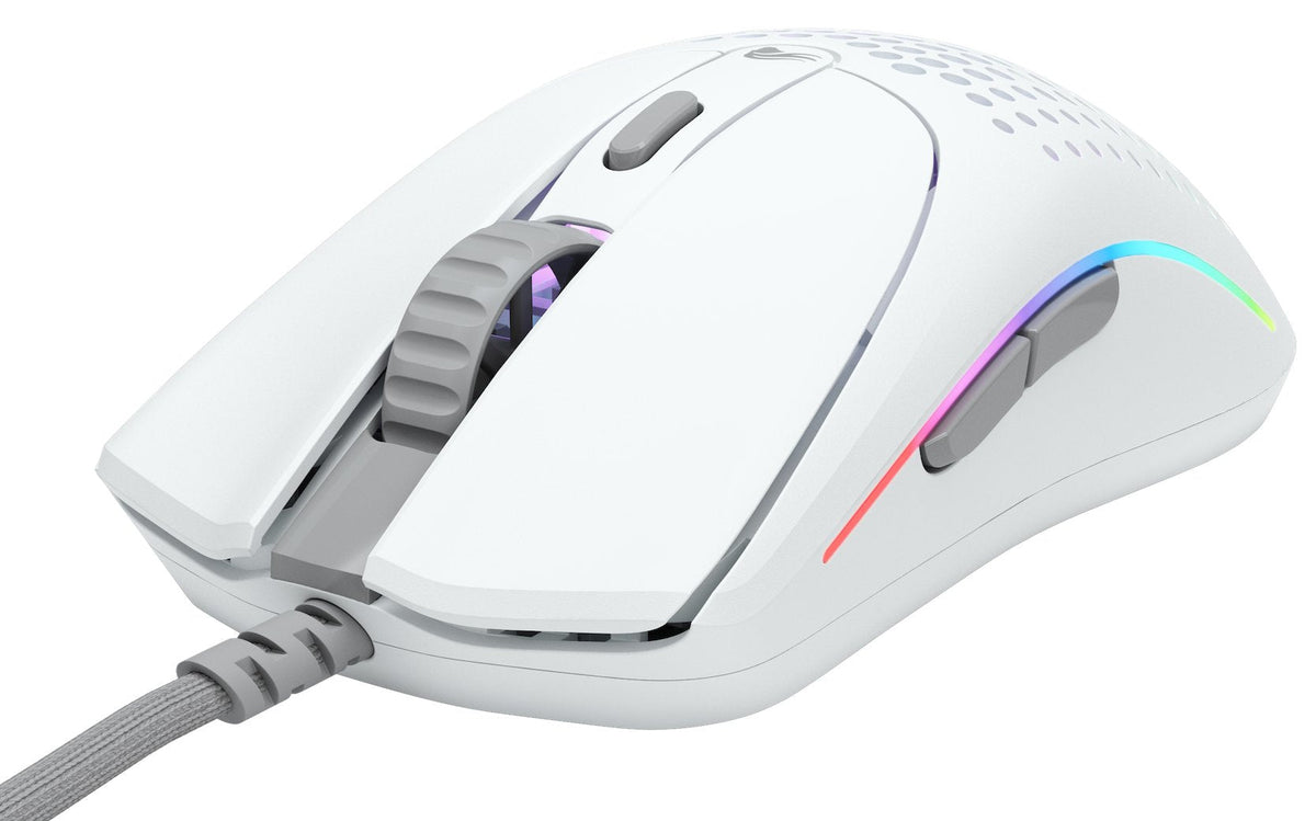 Raton  Glorious Model O 2 Usb Rgb Optical Gaming Mouse - Matte White [Glo-Ms-Ov2-Mw]