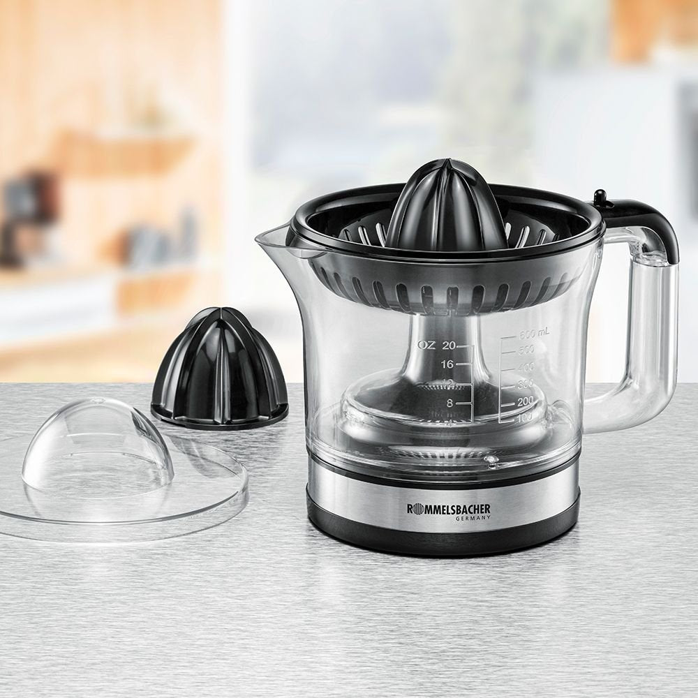 Rommelsbacher Zitruspresse Zp 50 (Edelstahl/Negro, 30 Watt, Saftbehälter 0,6 Liter) Zp 50