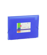 Carchivo Clasificador Acordeón Folio 13 Dptos C/Goma Pp Translúcido Azul