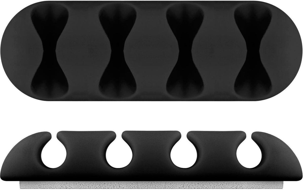 Microconnect Cablemana-16 Organizador De Cables Piso Soporte Para Cables Negro 2 Pieza(S)