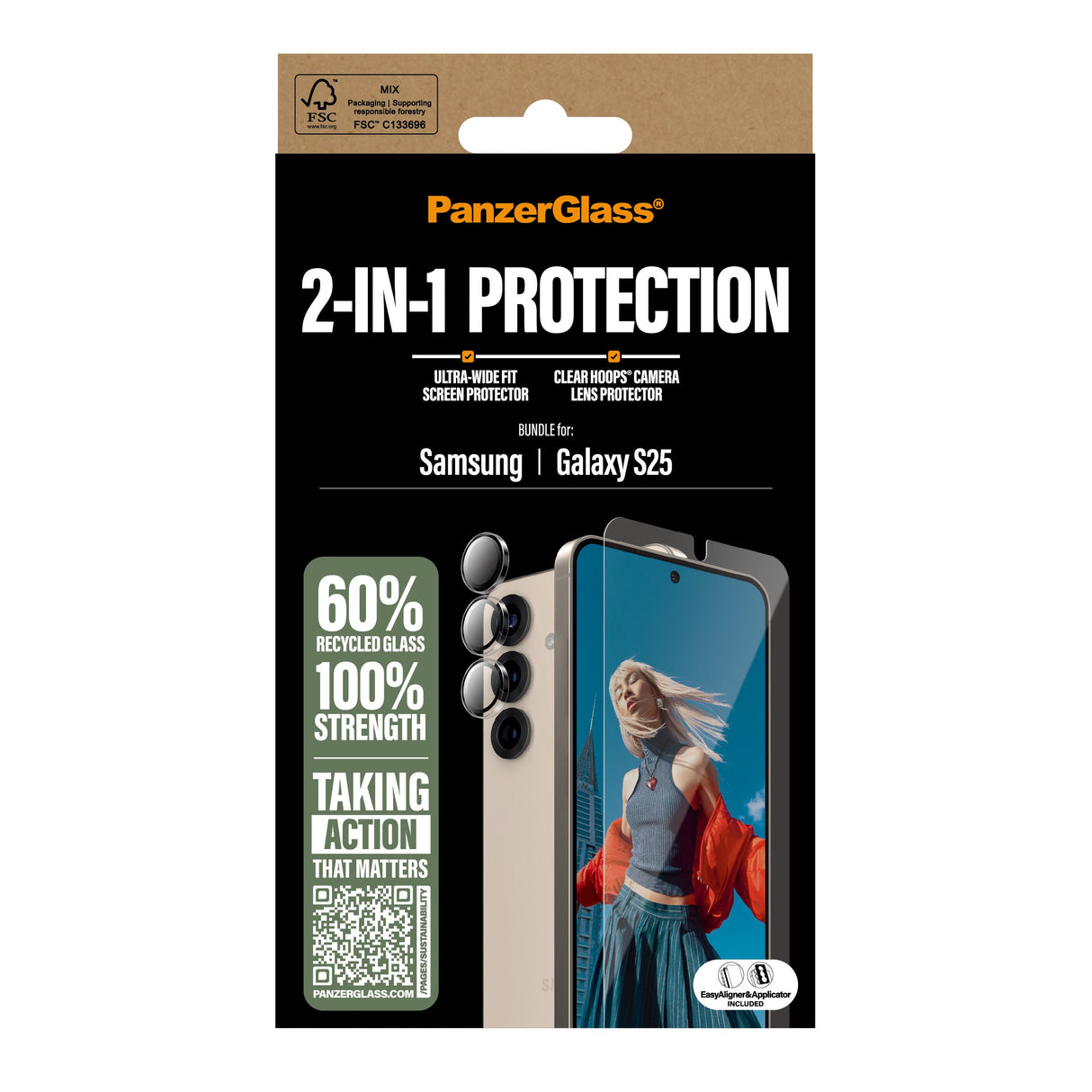 EAN 5715685019470 - PanzerGlass ® 2-in-1 Protection Bundle Samsung Galaxy S25 Protector de pantalla 1 pieza(s) imagen 3
