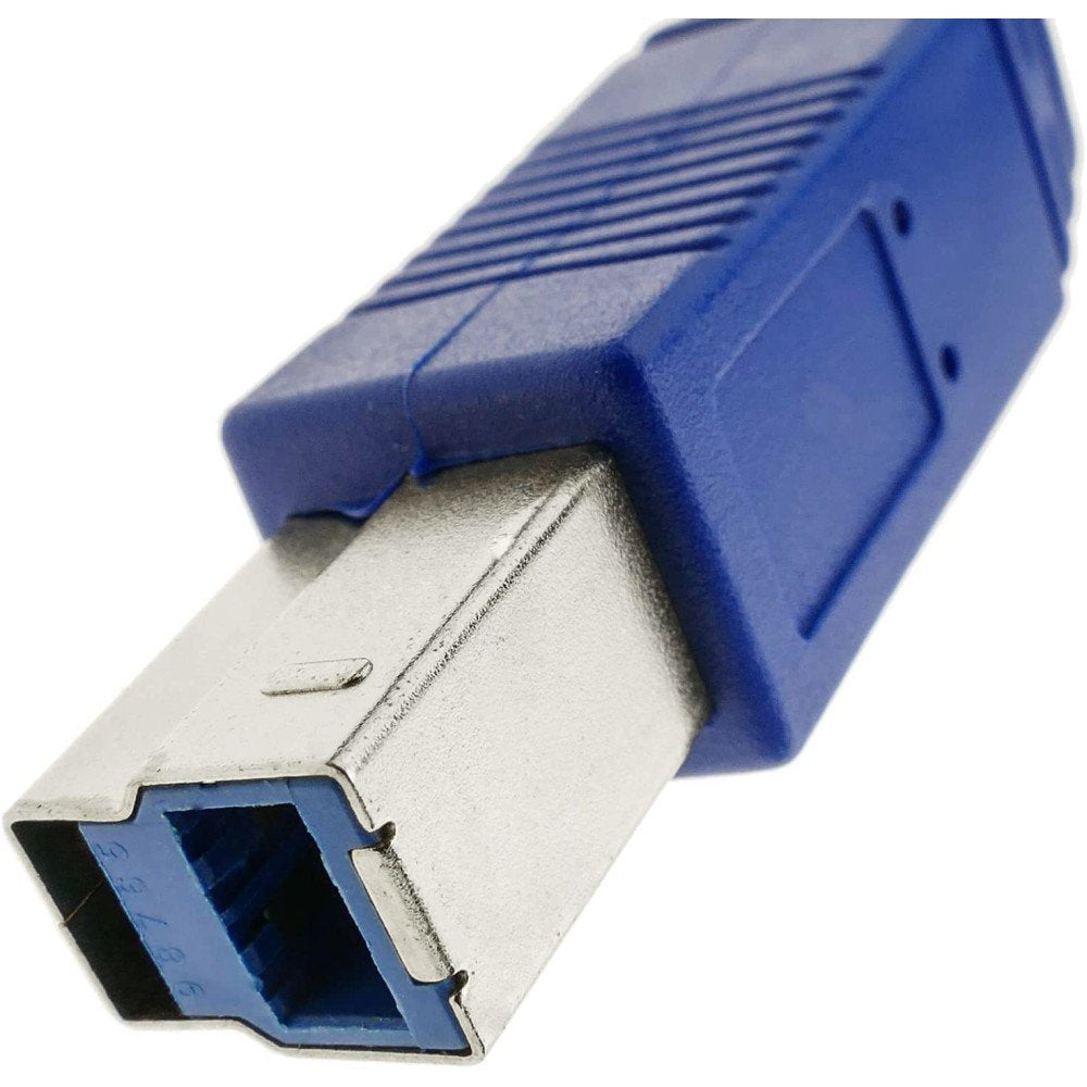 Techly 0.5m Usb 3.0 Ab M/M Cable Usb 0,5 M 3.2 Gen 1 (3.1 Gen 1) Usb A Usb B Azul