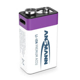 Ansmann 1315-0005 Batería Li-Ion 9v E-Block Tipo 400 (Min. 340 Mah) Pack 1