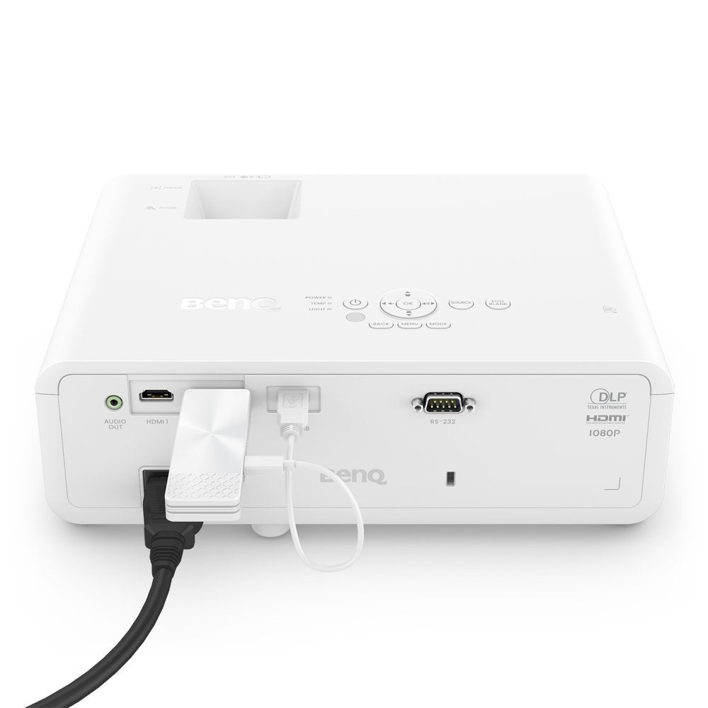 Benq Qcast Mirror Qp30 Adaptador De Distribución De Medios En La Red Hdmi Wi-Fi 5 Blanco