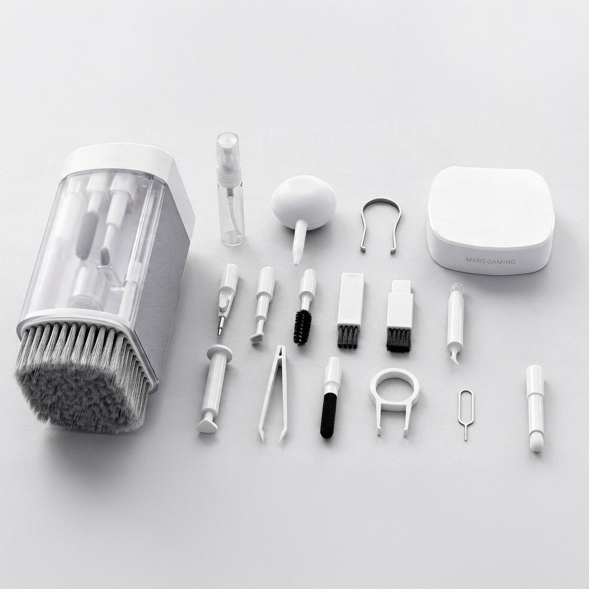 Kit De Limpieza Mars Gaming Makit 21 En 1 Blanco