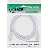 Cable Hdmi De Inline Con Ethernet Macho A Macho Blanco 3m