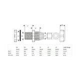 Prensaestopas Inline Nylon Ip68 6 - 12mm Negro 10 Uds.