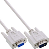 Cable De Extensión Serie Inline De 9 Pines Macho A Hembra Moldeado Directo Asignado 20 M