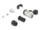 Delock 67056 Enchufe Modular Rj45 Cat.6a Con Acoplador De Paso Y Tapa Protectora