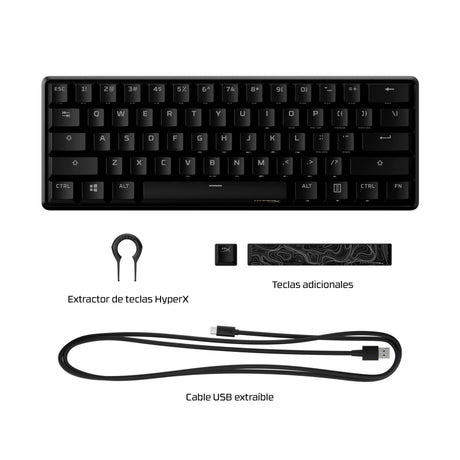 EAN 0196188048948 - HyperX Alloy Origins 60 - Mechanical Gaming Keyboard - HX Red (US Layout) (HKBO1S-RB-US/G) teclado Juego  imagen 7