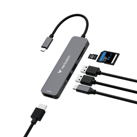EAN 0023942321569 - Verbatim 32156 hub de interfaz USB 3.2 Gen 1 (3.1 Gen 1) Type-C 5000 Mbit/s Gris imagen 2