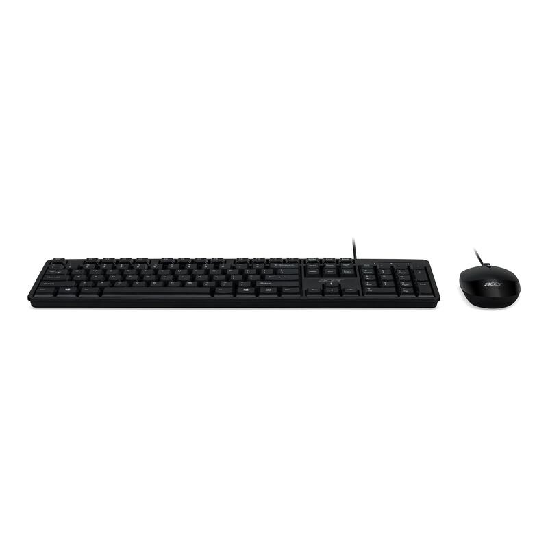 Acer Combo 100, Wired Kb Akw900 + Wired Mouse Amw920 Negro Us Int. (Retail Pack)
