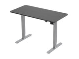 Mesa Electrica Ergonomica Altura Regulable  Tablero Negro 120x60  Color Estructura Gris Control Tactil Altura Desde 68cm-118cm
