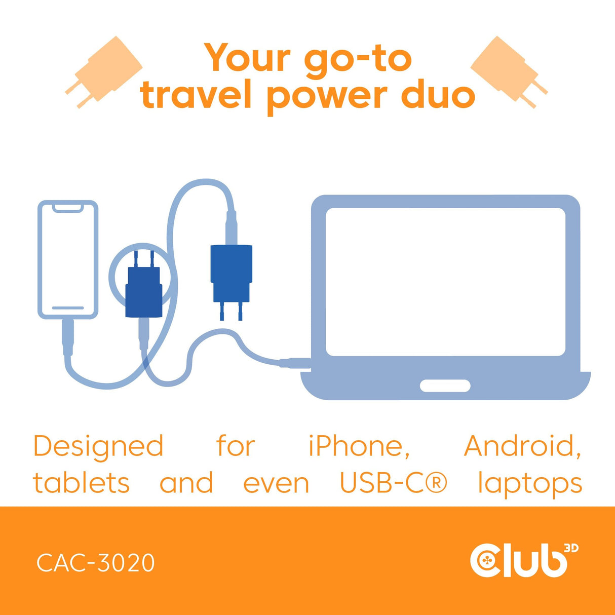 Club3d Lifemyle Cargador Usb-C 30watt, 2mk Blanco Retail